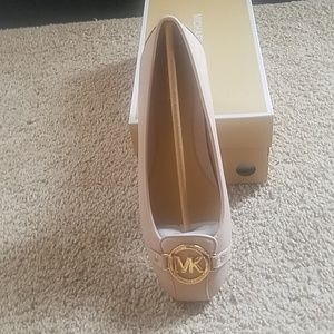 Michael Kors leather Fulton logo moccasins